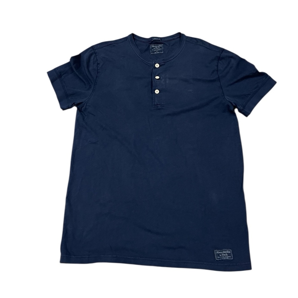 Abercrombie & Fitch Henley Men Medium Blue